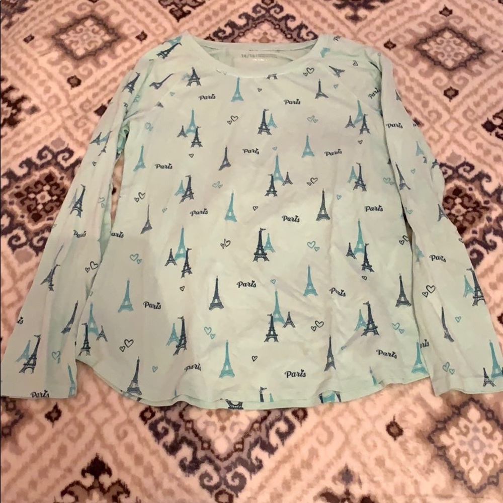 Blue Paris justice long sleeve shirt